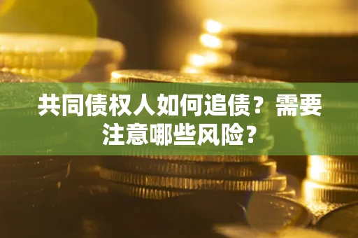 北京共同债权人如何追债？需要注意哪些风险？