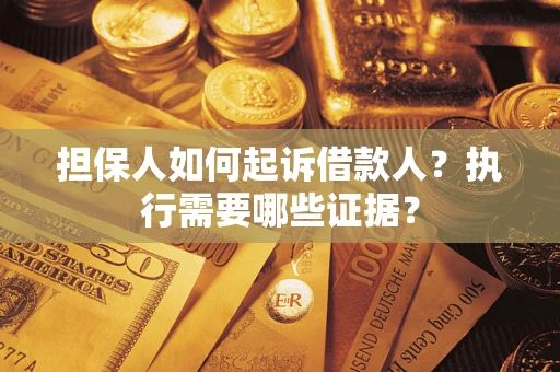 北京担保人如何起诉借款人？执行需要哪些证据？