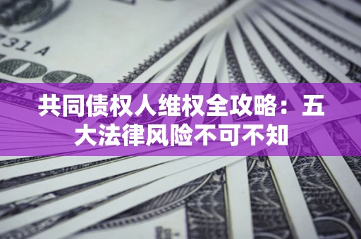 北京共同债权人维权全攻略：五大法律风险不可不知