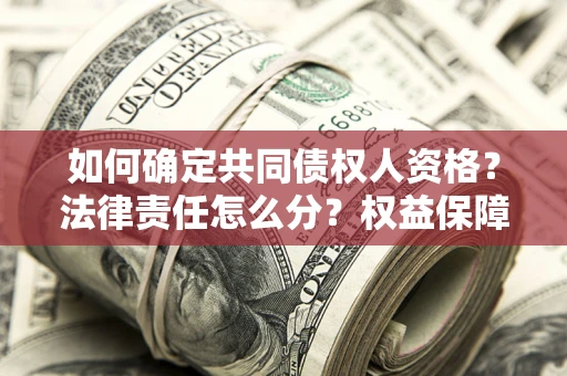 北京如何确定共同债权人资格？法律责任怎么分？权益保障技巧揭秘！