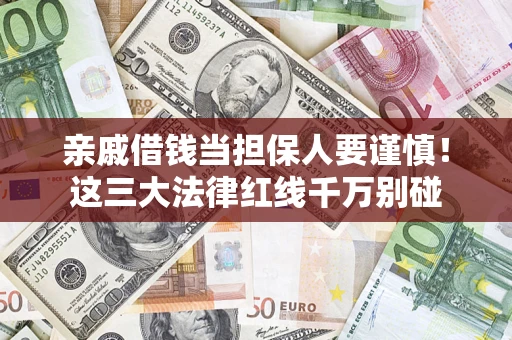 北京亲戚借钱当担保人要谨慎！这三大法律红线千万别碰