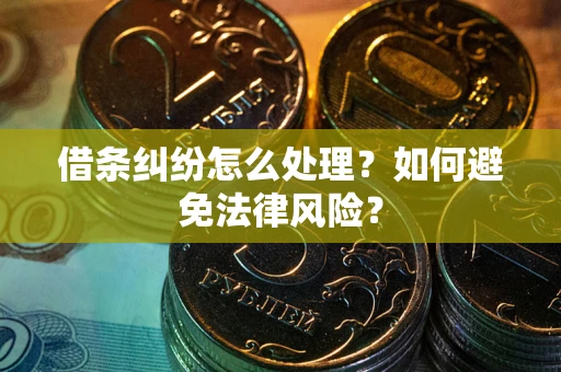 北京借条纠纷怎么处理？如何避免法律风险？